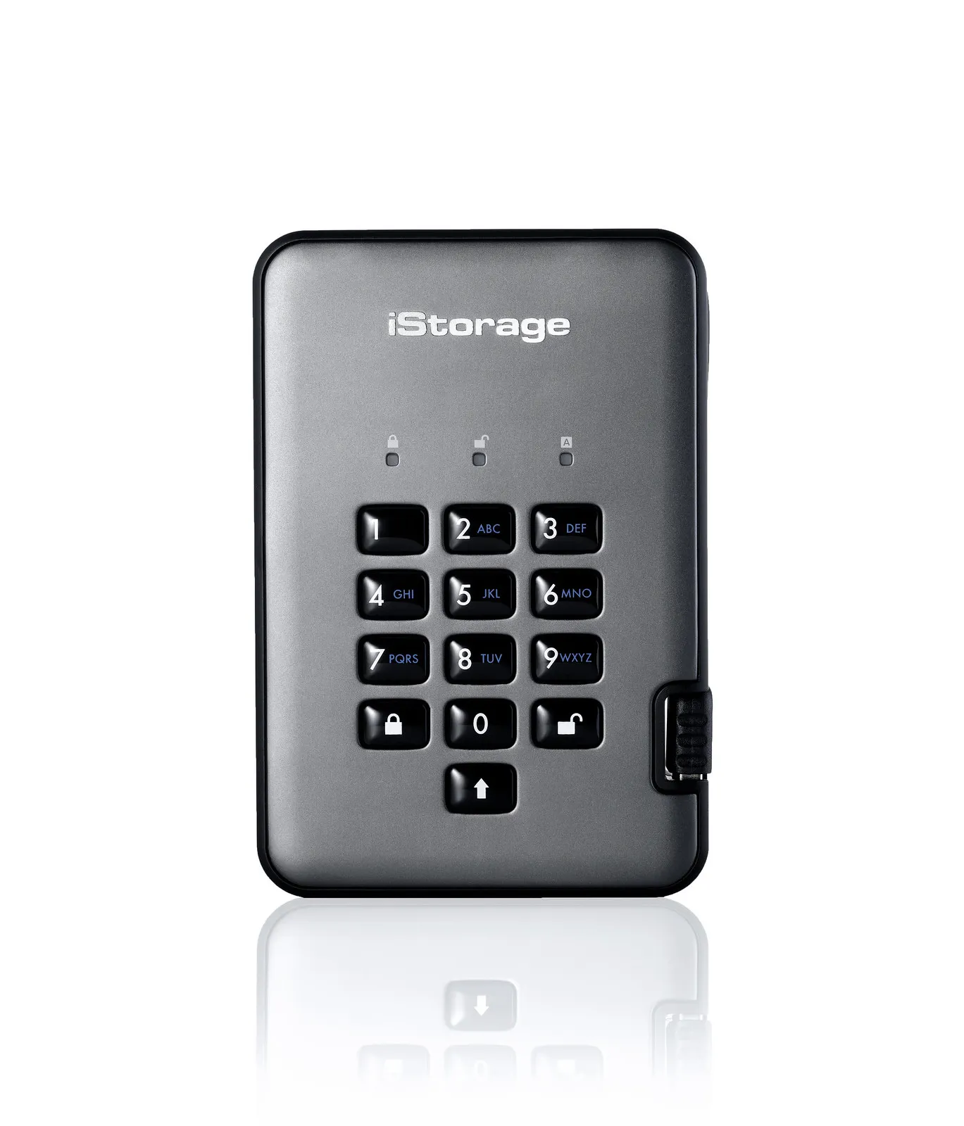 diskAshur PRO2 256-bit 8TB USB 3.2 secure encrypted solid-state drive IS-DAP2-256-SSD-8000-C-G - iStorage - Disque dur SSD - visuel 7