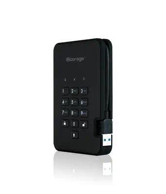 diskAshur2 256-bit 4TB USB 3.2 secure encrypted hard drive - Black IS-DA2-256-4000-B - iStorage - Disque dur SSD - visuel 3