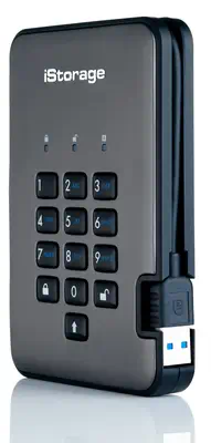 iStorage diskAshur PRO2 8 To USB Type-A 3.2 Gen 1 (3.1 Gen 1) Noir - Disque dur SSD - visuel 2