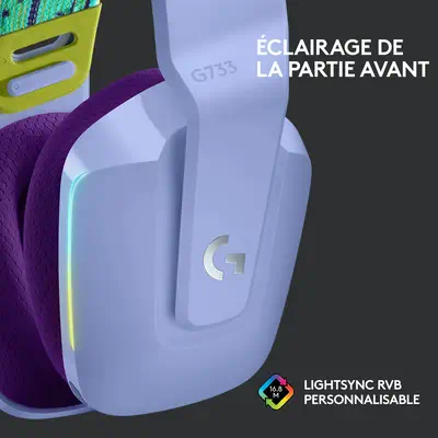 Logitech G G733 wireless gaming Logitech - visuel 1 - hello RSE - ULTRA LÉGER
