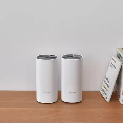 TP-Link Deco E4 (2-pack) Bi-bande (2,4 GHz / TP-Link - visuel 1 - hello RSE - Plus besoin de mémoire tampon