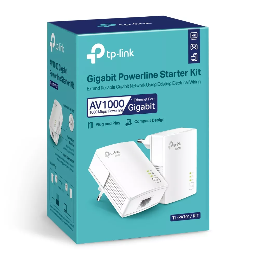 Vente TP-LINK AV1000 Powerline Starter Kit 1 Gigabit Port TP-Link au meilleur prix - visuel 4