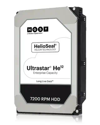 Western Digital Ultrastar He12 disque dur 12 To 7200 tr/min 256 Mo 3.5" Série ATA III - Disque dur Interne - visuel 1
