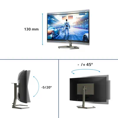 Philips Momentum 32M1C5200W/00 écran plat de PC 80 cm (31.5") 1920 x 1080 pixels Full HD LCD Noir - Ecran Ordinateur - visuel 9