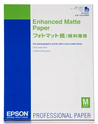 Epson Pap Mat Supérieur 189g 50f. A2 (0,420x0,594m) - Papier - visuel 1