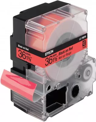 Vente EPSON LC-7RBP9 Pastelnoir sur rouge tape 36mm au meilleur prix