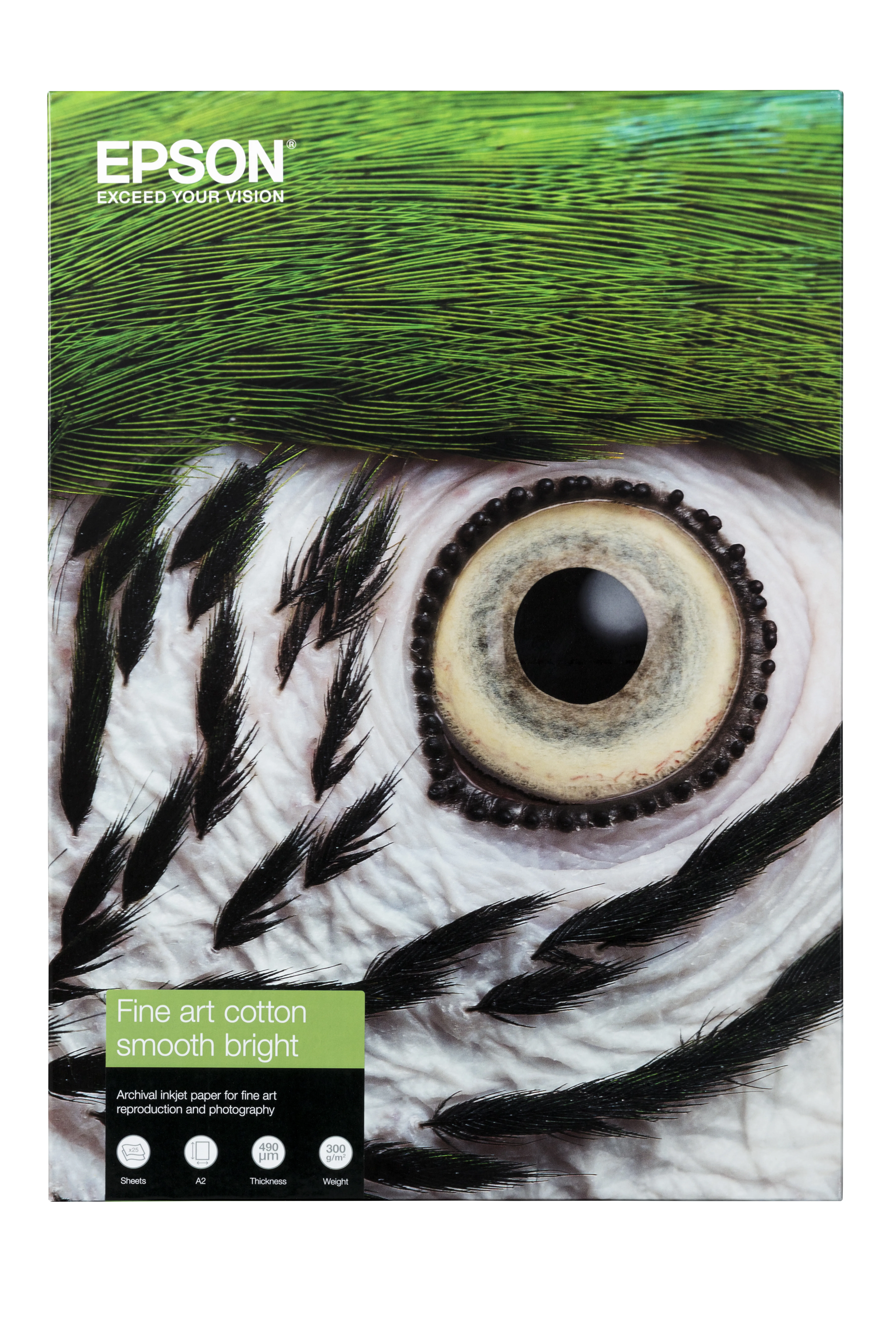 EPSON Fine Art Cotton Smooth Bright A4 25 Epson - visuel 1 - hello RSE - Qualité de conservation