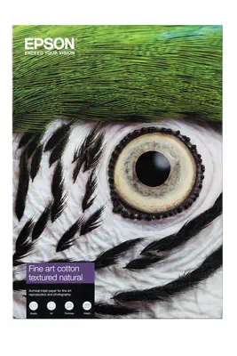 Epson Fine Art Cotton Textured Natural A4 25 Sheets - Papier - visuel 1