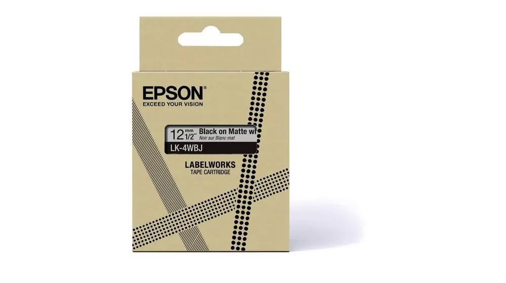 Achat EPSON Matte Tape White/Black 12mm 8m LK-4WBJ sur hello RSE - visuel 3
