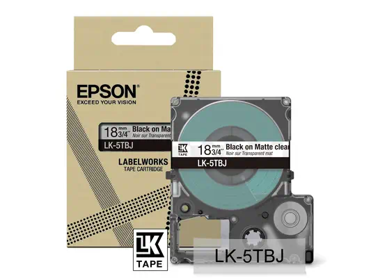Epson LK-5TBJ Noir, Transparent - Papier - visuel 4