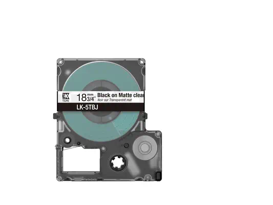 Epson LK-5TBJ Noir, Transparent - Papier - visuel 2