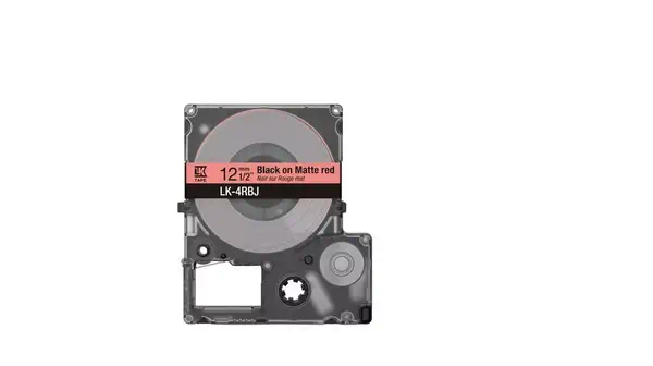 Vente EPSON Matte Tape Red/Black 12mm 8m LK-4RBJ Epson au meilleur prix - visuel 2