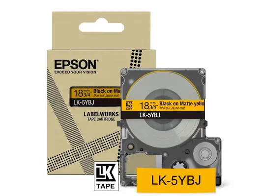 Epson C53S672075 ruban d'étiquette Noir sur jaune - Papier - visuel 2