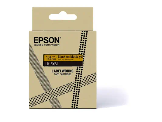 Epson C53S672075 ruban d'étiquette Noir sur jaune - Papier - visuel 3