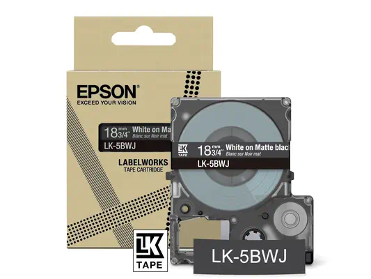 Epson LK-5BWJ Noir, Blanc - Papier - visuel 2