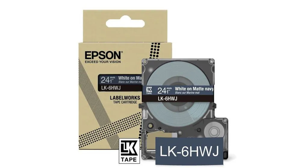 Epson LK-5HWJ Marine, Blanc - Papier - visuel 1
