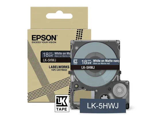 Epson LK-5HWJ Marine, Blanc - Papier - visuel 2
