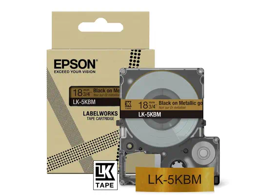 Epson LK-5KBM Noir, Or - Papier - visuel 4