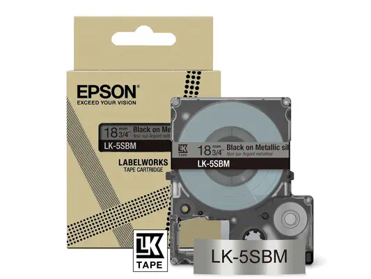 Epson LK-5SBM Noir, Argent - Papier - visuel 4