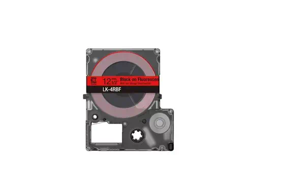 Vente EPSON Colour Tape Fluorescent Red/Black 12mm 5m LK Epson au meilleur prix - visuel 2