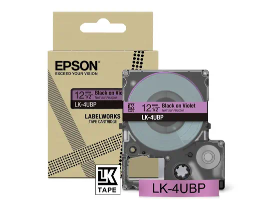 Epson LK-4UBP Noir, Violet - Papier - visuel 4