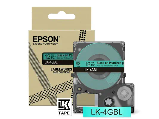 Epson LK-4GBL ruban d'étiquette Noir sur vert Epson - visuel 1 - hello RSE - Polyvalence incroyable