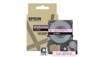 Achat EPSON Colour Tape Pink/Grey 12mm 8m LK-4PAS au meilleur prix