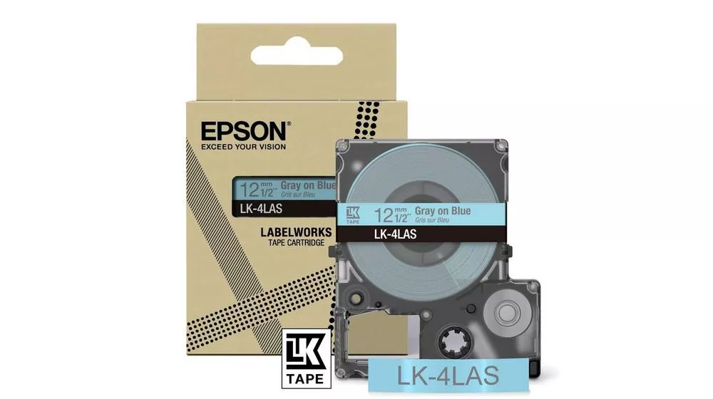 Vente Papier EPSON Colour Tape Blue/Grey 12mm 8m LK-4LAS