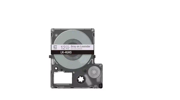 Vente EPSON Colour Tape Lavender/Grey 12mm 8m LK-4UAS Epson au meilleur prix - visuel 2