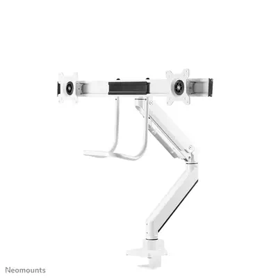 Neomounts NM-D775DXWHITE Support d'écran à fixer 10-32" - ressort à gaz - Topfix - arrêt 180° - Support Fixe & Mobile - visuel 2