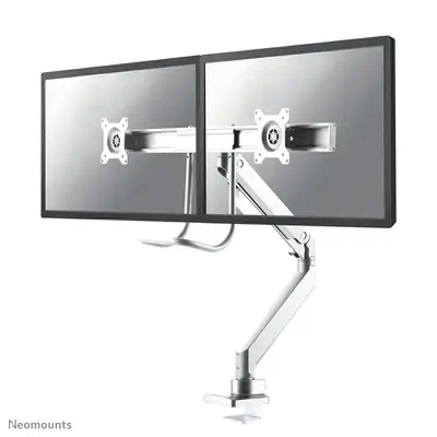 Neomounts NM-D775DXWHITE Support d'écran à fixer 10-32" - ressort à gaz - Topfix - arrêt 180° - Support Fixe & Mobile - visuel 1