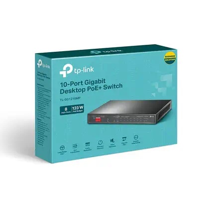 TP-Link TL-SG1210MP commutateur réseau Non-géré Gigabit Ethernet (10/100/1000) Connexion Ethernet, s - Switchs et Hubs - visuel 3