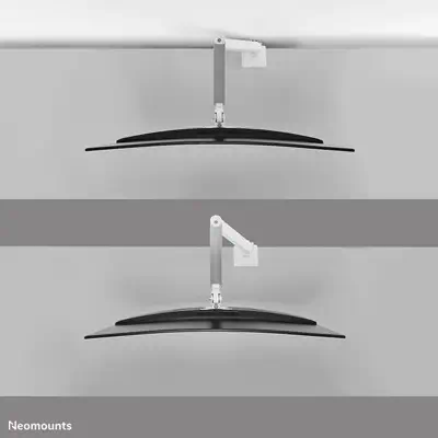 Neomounts DS70PLUS-450WH1 Support d'écran à fixer 17-49" - ressort à gaz - Topfix - arrêt 180° - Support Fixe & Mobile - visuel 6