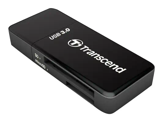Transcend RDF5 lecteur de carte mémoire USB 3.2 Gen 1 (3.1 Gen 1) Type-A Noir - Accessoire Stockage - visuel 1