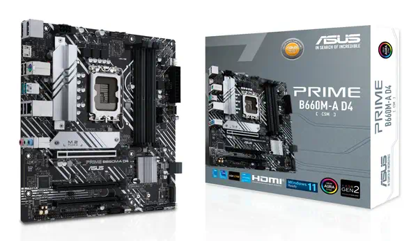 ASUS PRIME B660M-A D4-CSM Intel B660 LGA 1700 Asus - visuel 1 - hello RSE - Contrôles flexibles du refroidissement par air et par liquide
