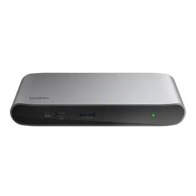 Belkin INC013VFSGY hub & concentrateur Thunderbolt 4 40000 Mbit/s Noir, Gris - Station d'accueil pour portable - visuel 3