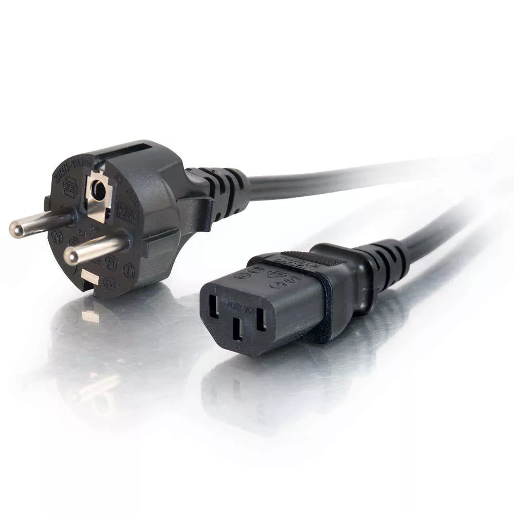 Revendeur officiel Câbles d'alimentation C2G Cordon d'alimentation européen AWG 16 (IEC320C13 à