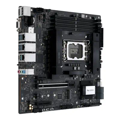 ASUS PRO WS W680M-ACE SE Intel W680 LGA Asus - visuel 1 - hello RSE - Back IO ultra puissant