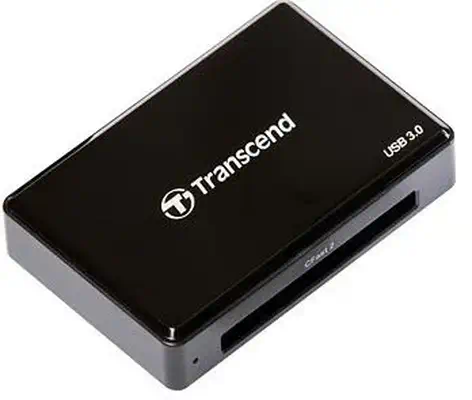 Transcend CFast 2.0 USB3.0 lecteur de carte mémoire USB 3.2 Gen 1 (3.1 Gen 1) Noir - Accessoire Stockage - visuel 1
