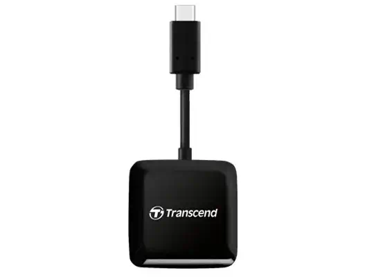 Transcend RDC3 lecteur de carte mémoire USB 3.2 Transcend - visuel 1 - hello RSE - Connecteur USB Type-C réversible
