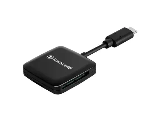 Transcend RDC3 lecteur de carte mémoire USB 3.2 Transcend - visuel 1 - hello RSE - Les deux ports de carte assurent une expansion facile