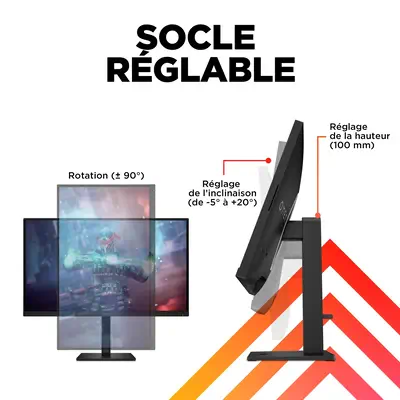 Écran gamer UHD 144 Hz OMEN 27 pouces HP - visuel 1 - hello RSE - Écran AdaptiveSync certifié VESA