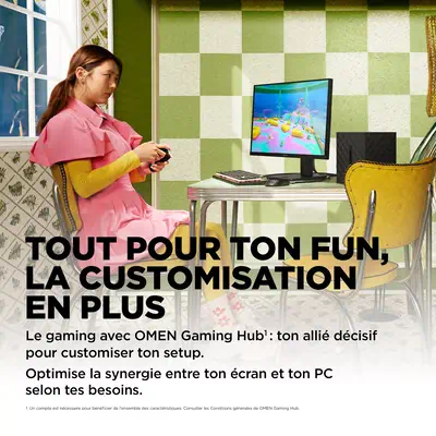 Écran gamer QHD 165 Hz OMEN 31,5 pouces HP - visuel 1 - hello RSE - Technologie IPS