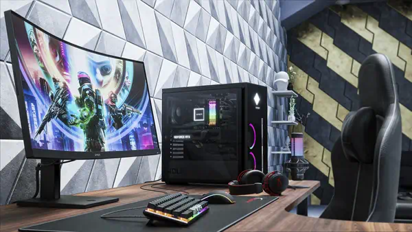 Écran gamer incurvé WQHD 165 Hz OMEN 34 HP - visuel 1 - hello RSE - De nombreux ports