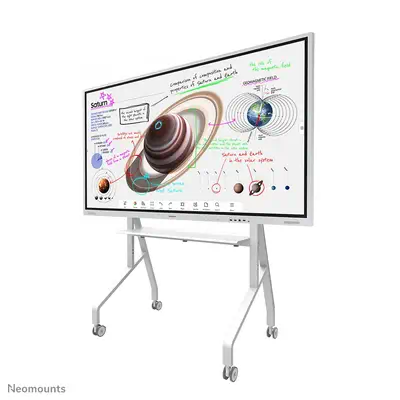 Neomounts FL50-525WH1 Support au sol mobile pour écran 55-86" - étagère multimédia incluse - install - Accessoire Vidéoprojecteur - visuel 3