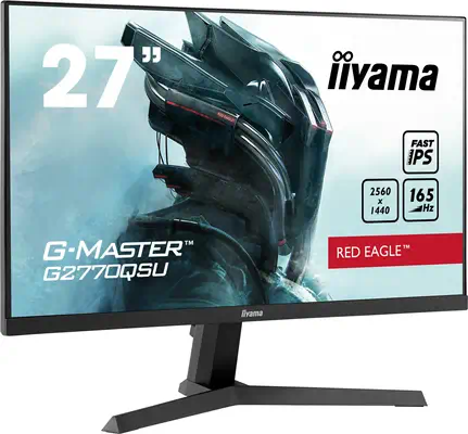 iiyama G-MASTER G2770QSU-B1 écran plat de PC 68,6 cm (27") 2560 x 1440 pixels Wide Quad HD LCD Noir - Ecran Ordinateur - visuel 1