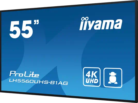 iiyama LH5560UHS-B1AG Écran d'affichage dynamique Carte A numérique 139,7 cm (55") LED Wifi 500 cd/m - Affichage dynamique - visuel 2
