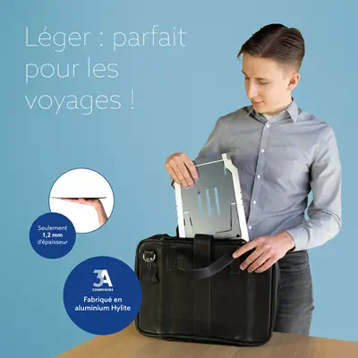 Support pour ordinateur portable R-Go Riser Basic, support pour ordinateur portable pliable et régla - R-Go Tools - Autre Accessoire pour portable - visuel 9