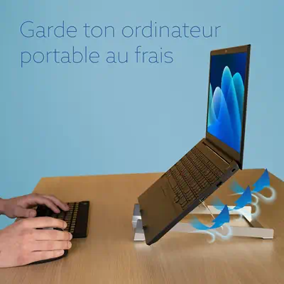 Support pour ordinateur portable R-Go Riser Basic, support pour ordinateur portable pliable et régla - R-Go Tools - Autre Accessoire pour portable - visuel 10