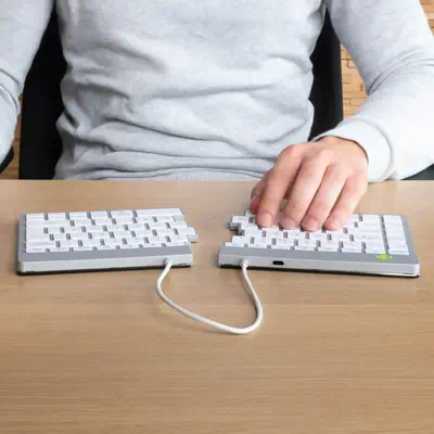 Clavier ergonomique R-Go Split Break avec logiciel de pause, clavier ergonomique divis&eacute;, AZER - R-Go Tools - visuel 3